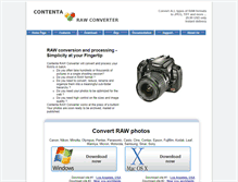 Tablet Screenshot of contenta-rawconverter.com